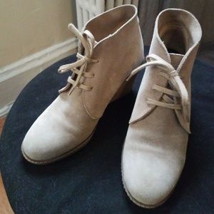 J. Crew Suede Wedge Boots - Sz 8